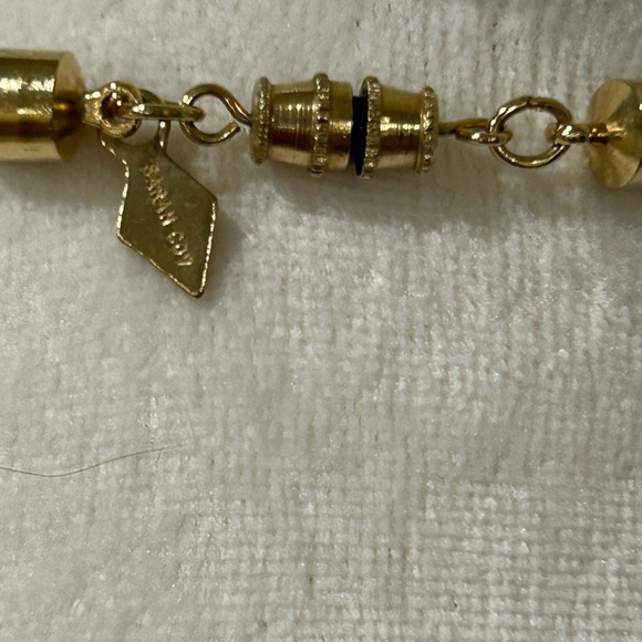 Marked Sarah Coventry golden braids vintage choker necklace twisted mesh design - Picture 4 of 5